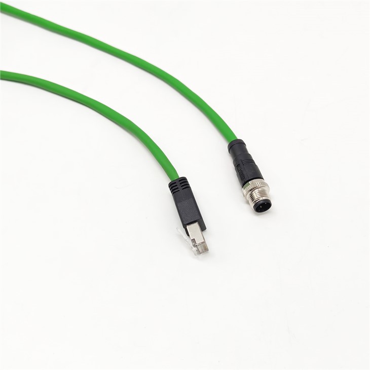 M12 D - kod ke kabel RJ45 Ethernet